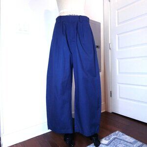 BDG Urban Outfitters Grandpa Twill Wide Leg Trouser Pants Navy Blue Size 10